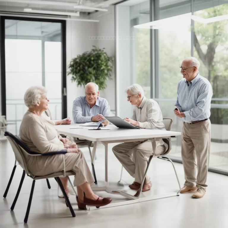 Senior couple reviewing insurance documents in Zurich